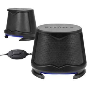 ENHANCE SB2 PC Speakers with Blue LED Glow Lights and 2.0 USB Powered Design